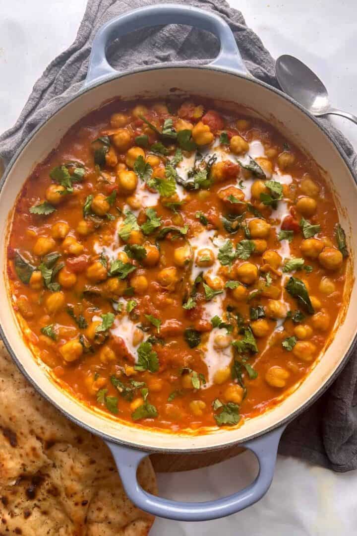 Easy Chickpea and Potato Curry (Chana Aloo) Recipe - By The Forkful