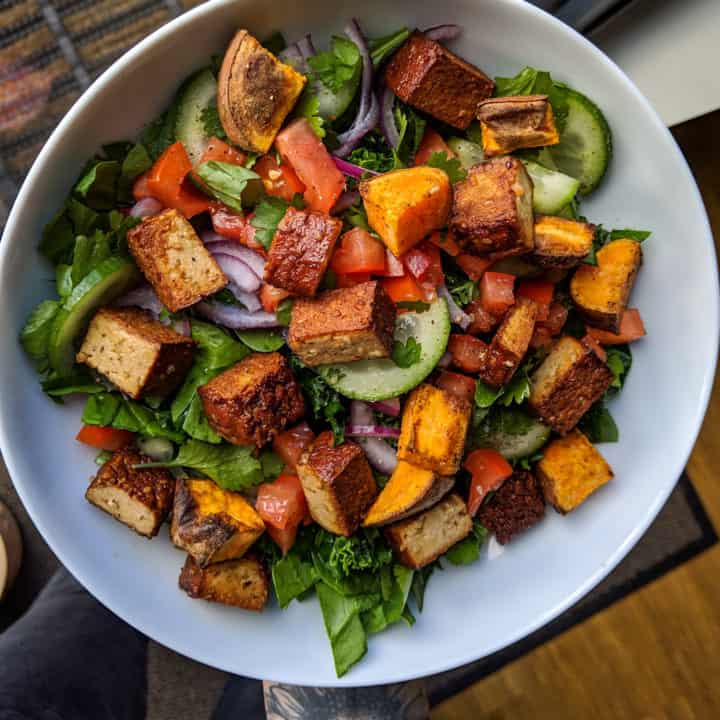 Tofu & Sweet Potato Summer Salad