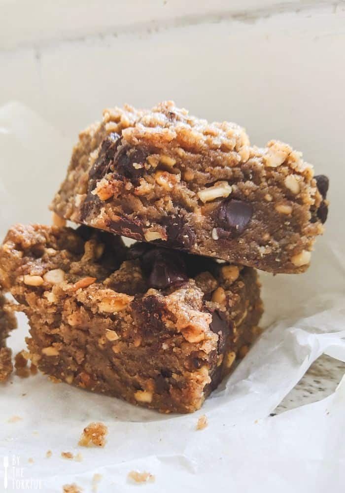 vegan peanut butter blondies