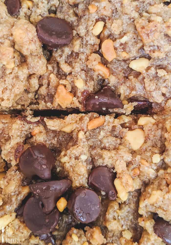 vegan peanut butter blondies