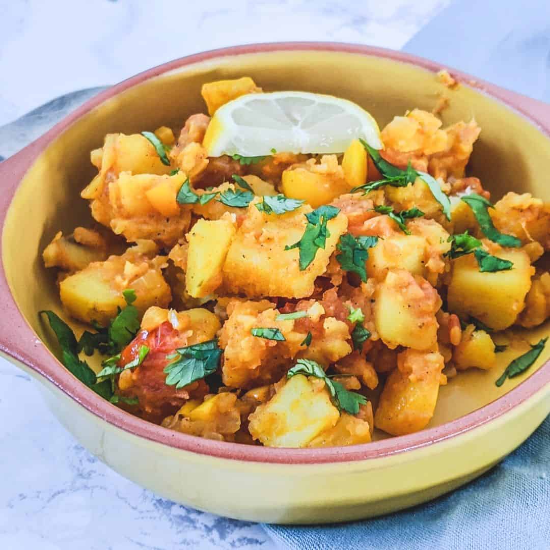 Easy Curried Potatoes Quick Vegan Dinners By The Forkful