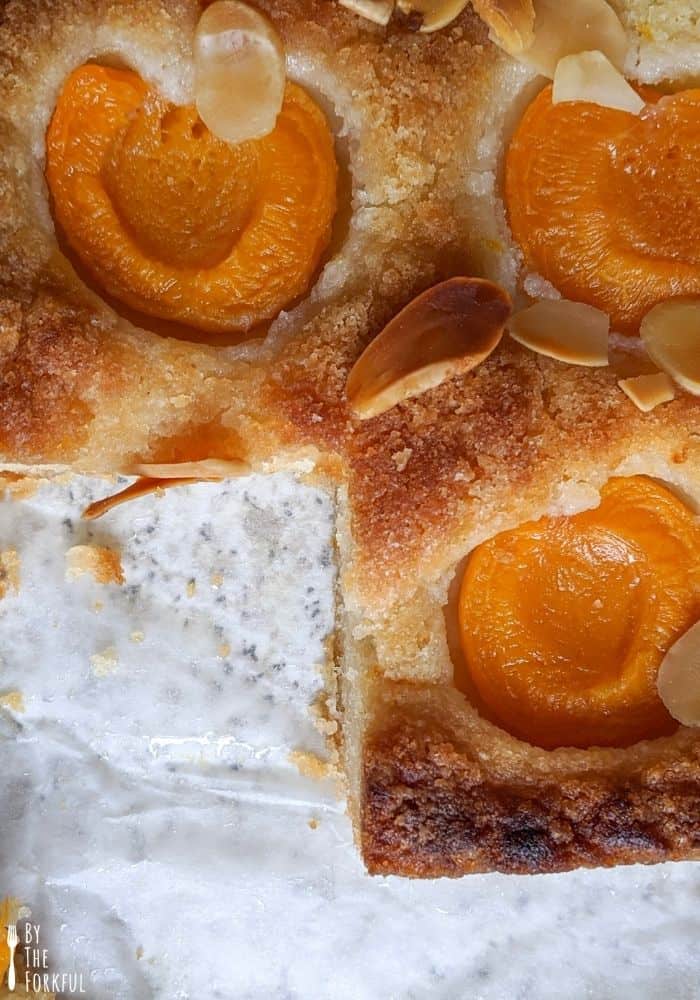 Vegan apricot and almond cake