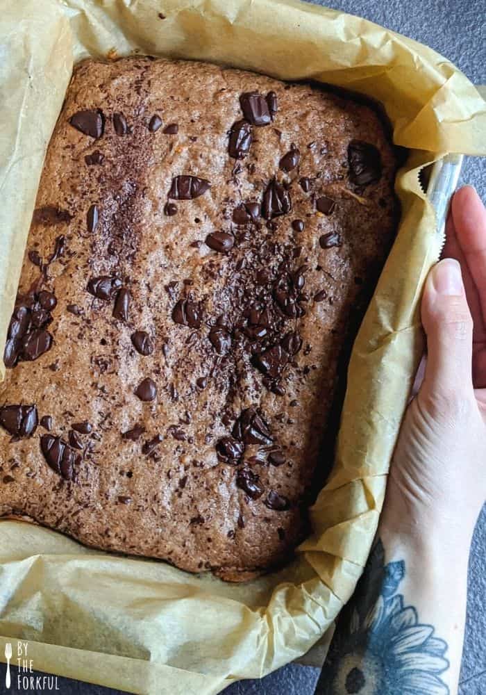Vegan banana brownies