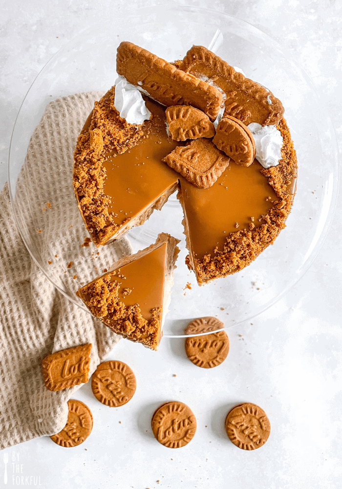 Vegan biscoff cheesecake