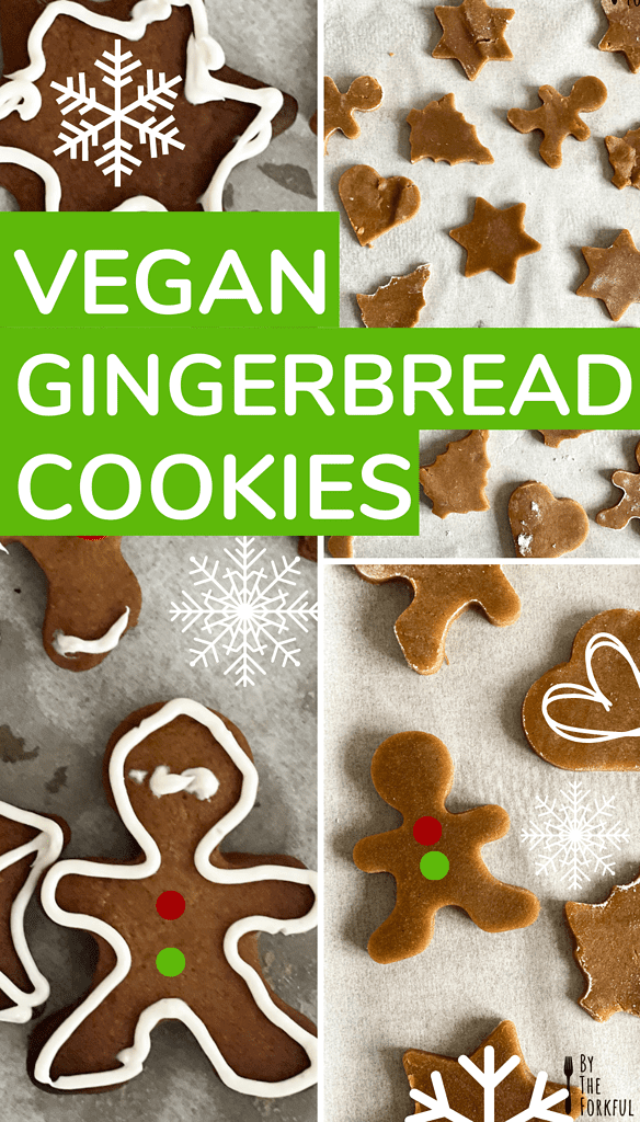 vegan gingerbread cookies process