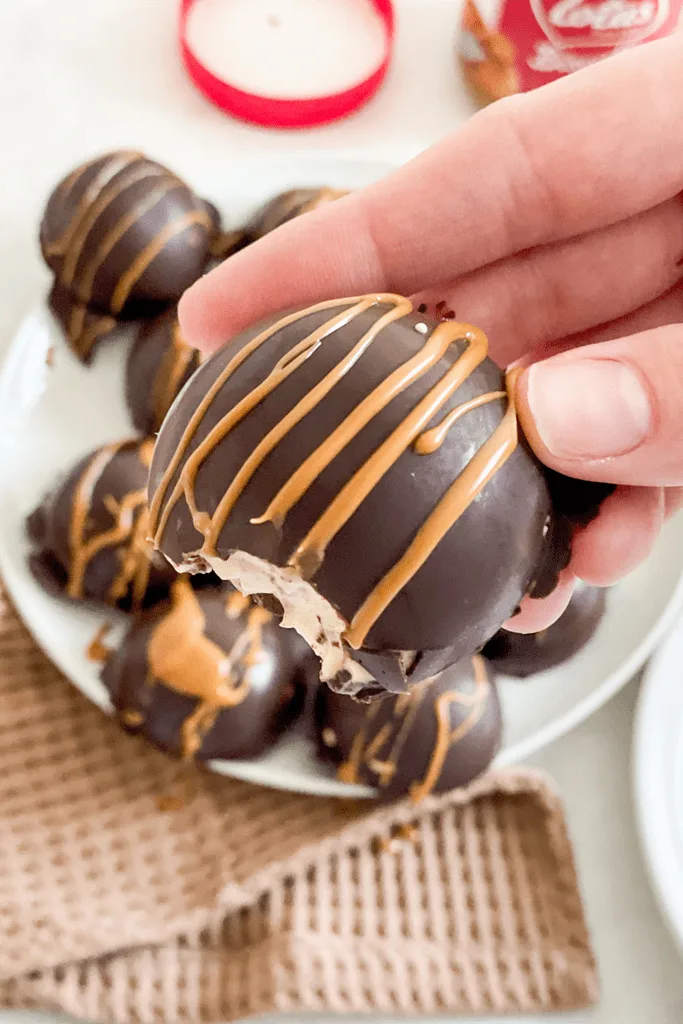 biscoff vegan cheesecake bites