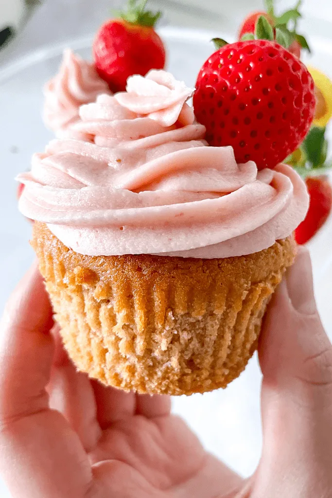 Vegan Strawberry Cupcakes - By The Forkful