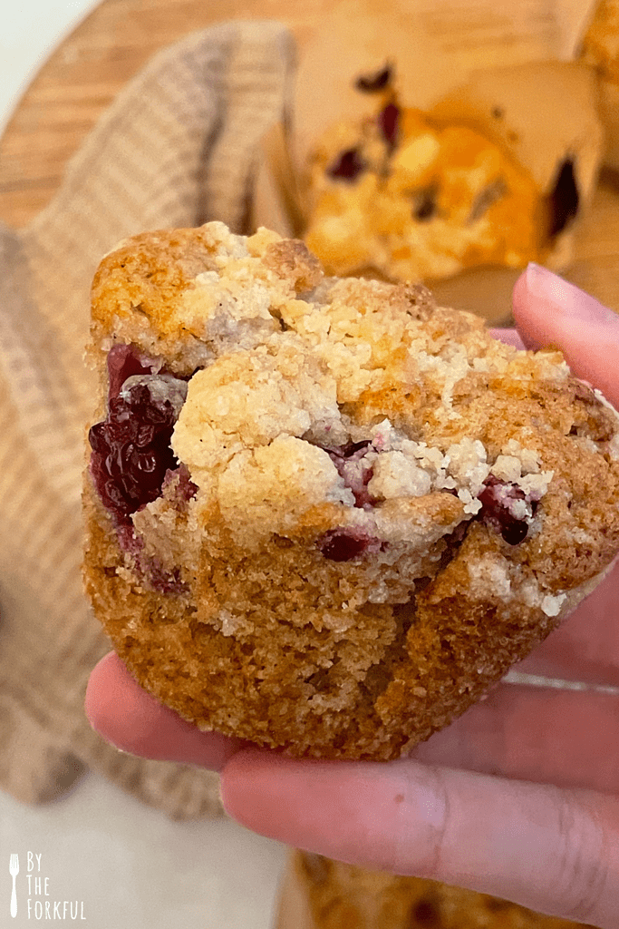 Vegan blackberry muffin