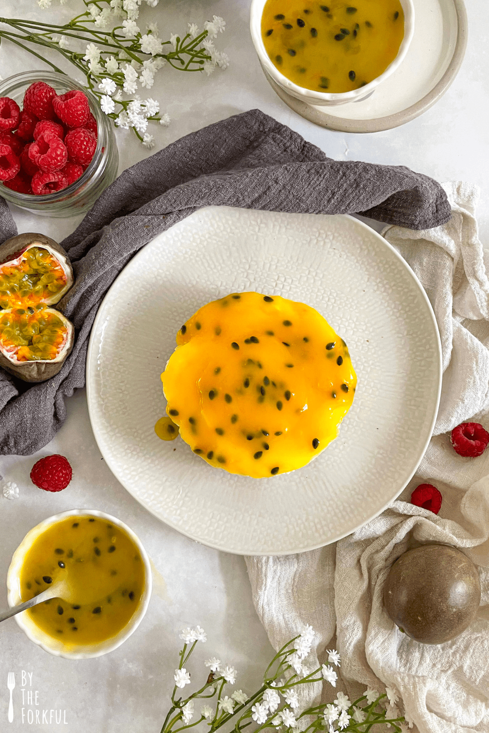 Vegan Passion Fruit Cheesecake