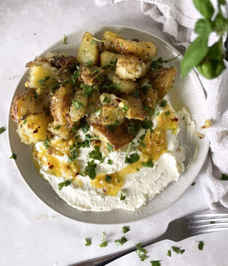 Greek Roasted Potatoes and Whipped Feta