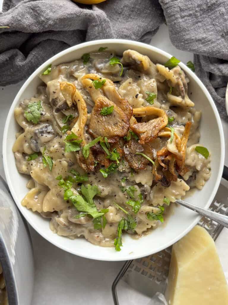 creamy mushroom pasta