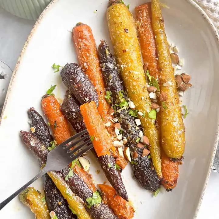 honey roasted rainbow carrots