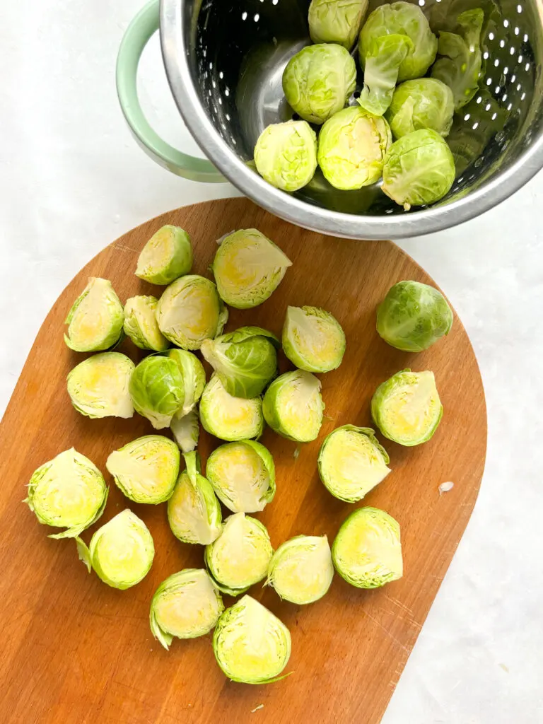 Roasted Brussel Sprouts with Balsamic, Walnuts & Pomegranate By The