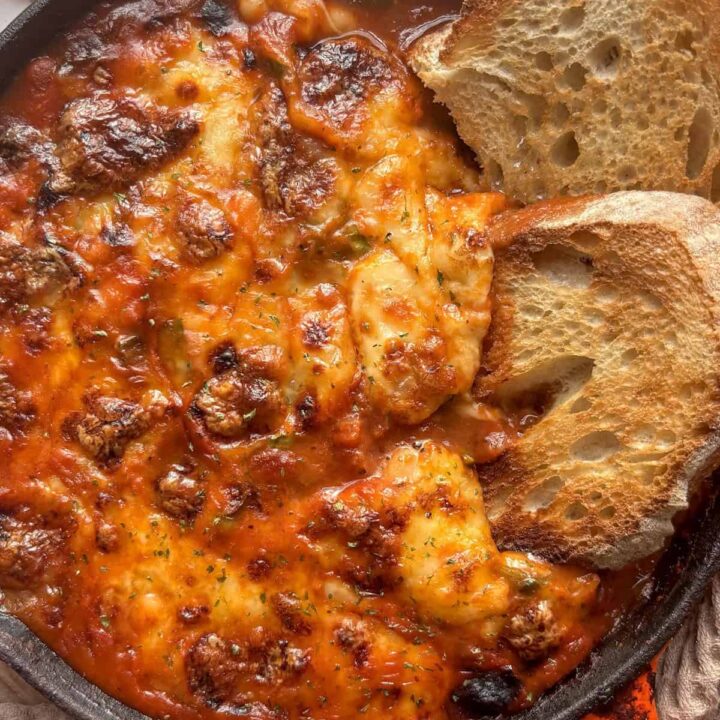 Cheesy White Bean Tomato Bake-image