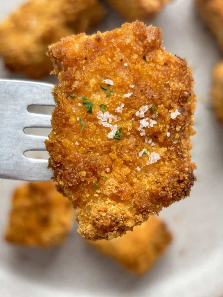 tofu nuggets cooked in air fryer