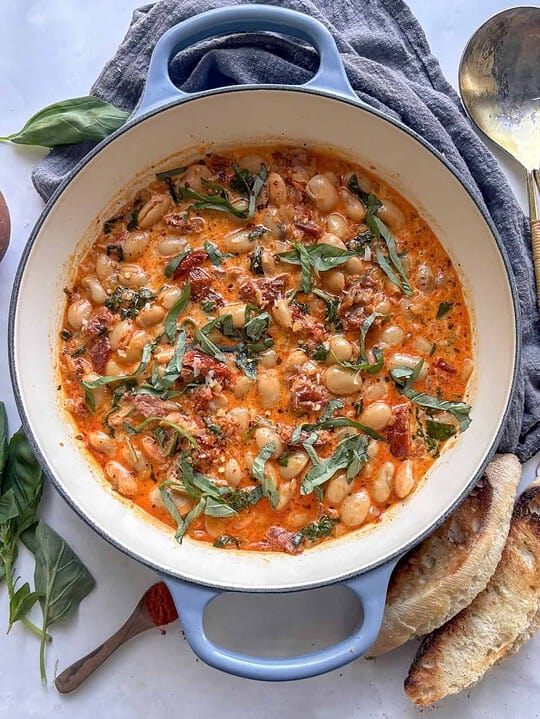 Simple Beans and Greens - By The Forkful