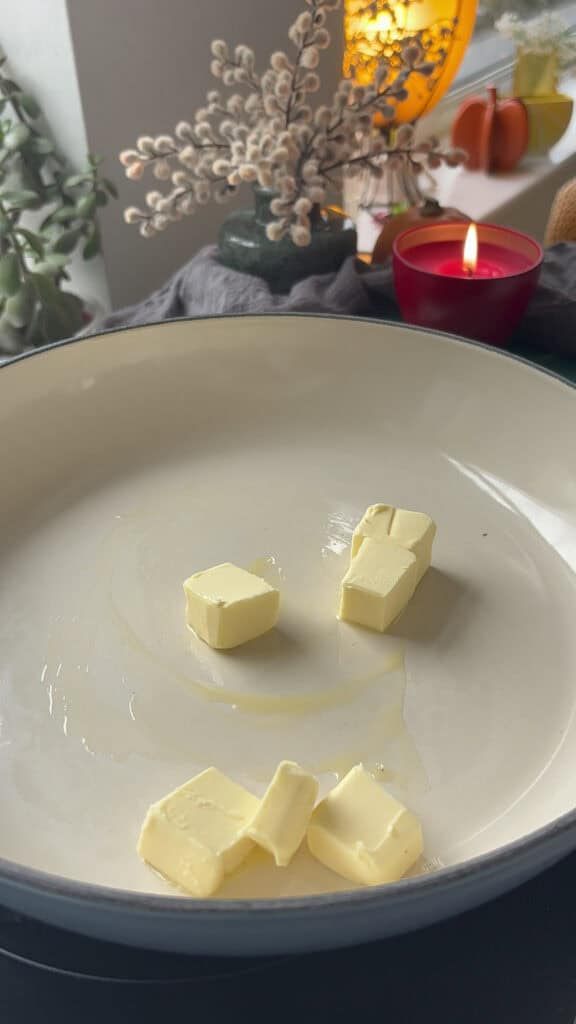 butter added to the casserole pan