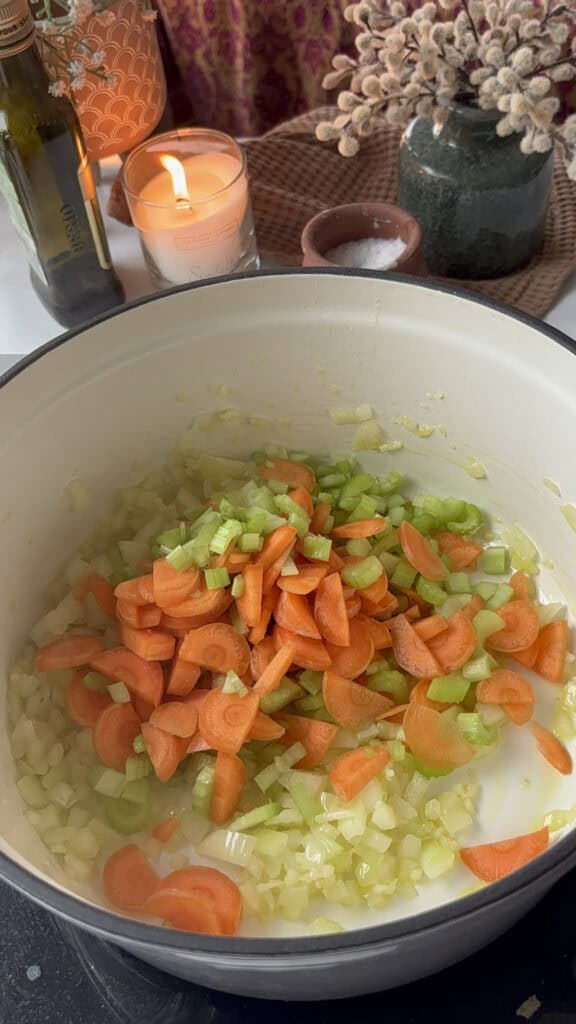 add carrots and celery