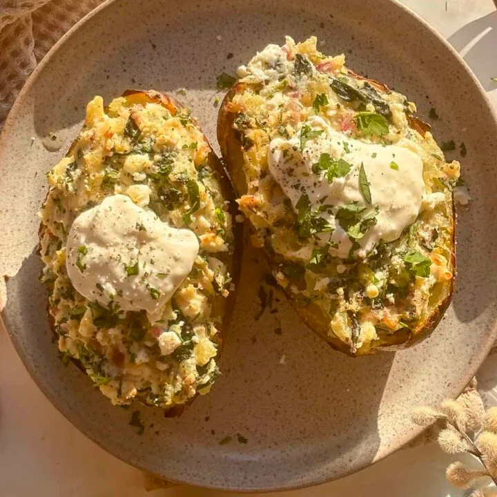 Spanakopita Loaded Potatoes