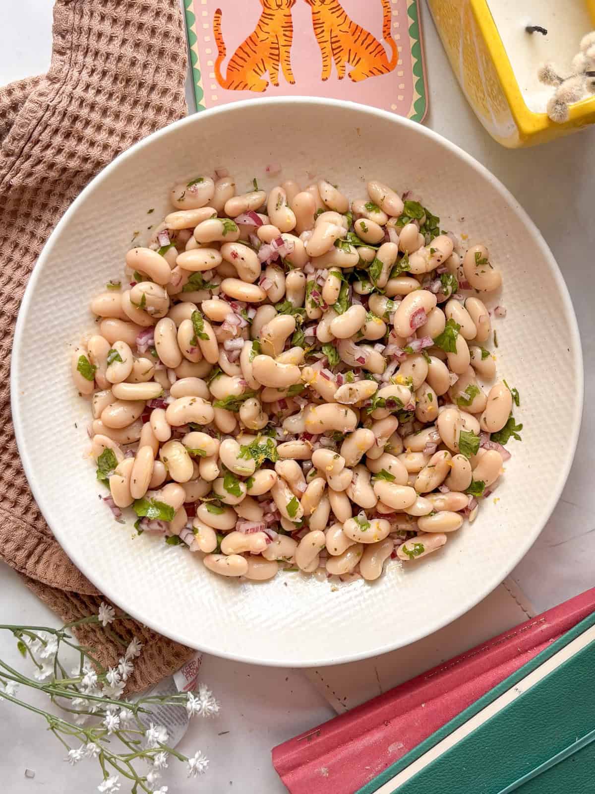 white bean salad