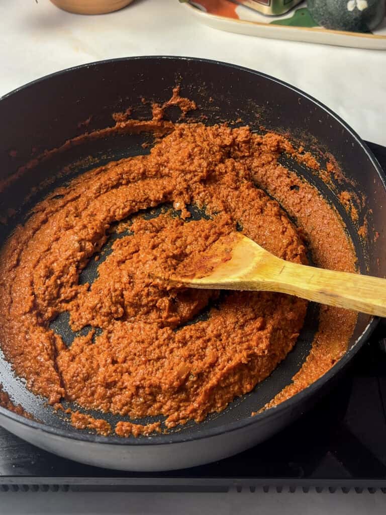 masala sauce after being blender