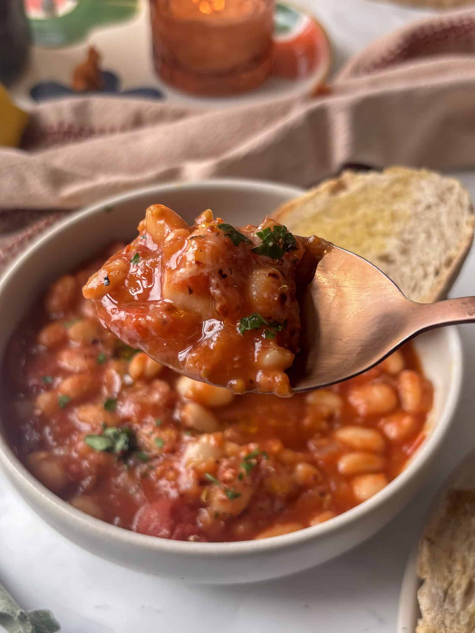 white bean stew