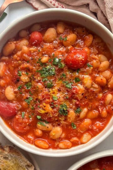 white bean stew